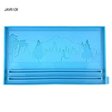 Rectangle Crystal Epoxy Resin Mold Ribbon Holder Wall Decor Silicone Mold