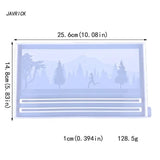 Rectangle Crystal Epoxy Resin Mold Ribbon Holder Wall Decor Silicone Mold