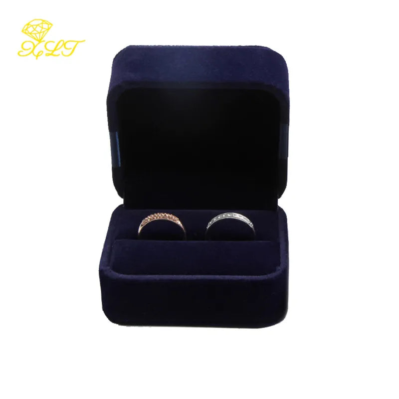 Velvet Ring Box Bracelet Earrings Pendant Semi-circular Jewelry Display