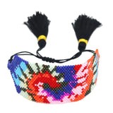 Bohemia Colorful Rice Ball Bracelet Hand Woven Adjustable Unisex Beaded Bracelet