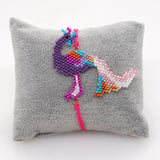 Colorful Peacock Woven Rice Ball Bracelet