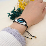 Hand Woven Devil's Eye Beaded Bracelet Unisex Bohemian Style