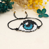 Hand Woven Devil's Eye Beaded Bracelet Unisex Bohemian Style