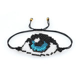 Hand Woven Devil's Eye Beaded Bracelet Unisex Bohemian Style