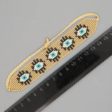 Evil Eye Beaded Bracelet Rice Ball Hand Woven Bracelet