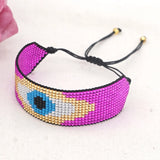 Handwoven Rice Ball Bracelet Geometric Bohemian Adjustable Unisex Beaded