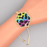 Hand Woven Rice Ball Bracelet Bohemia Adjustable Unisex Beaded Bracelet
