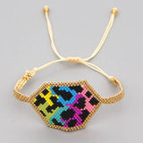 Hand Woven Rice Ball Bracelet Bohemia Adjustable Unisex Beaded Bracelet