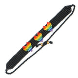 Rice Ball Bracelet Hand Woven Devil's Eye Adjustable Bohemia Unisex Bracelet