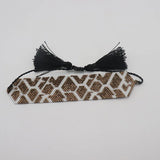 Leopard Print Rice Ball Bracelet Hand Woven Boho Beaded Bracelet