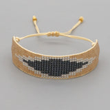 Rice Ball Bracelet Handwoven Retro Bohemia Adjustable Unisex Beaded Bracelet