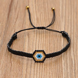 Adjustable Lucky Eye Multi-Layer Beaded Bracelet