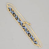 Cow Leopard Print Beaded Bracelet Bohemia Unisex Adjustable