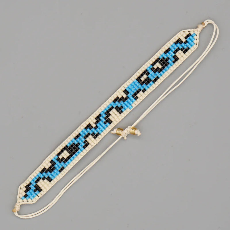 Cow Leopard Print Beaded Bracelet Bohemia Unisex Adjustable