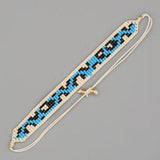 Cow Leopard Print Beaded Bracelet Bohemia Unisex Adjustable