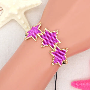 Hand Woven Rice Ball Bracelet, Boho Unisex Beaded Bracelet
