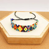 Rainbow Geometry Bohemia Beaded Bracelet