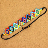 Rainbow Geometry Bohemia Beaded Bracelet