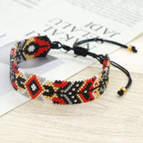 Bohemia Rice Ball Bracelet Adjustable Hand woven Beaded Bracelet