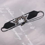 Rice Ball Bracelet Hand Woven Lightning Pattern Adjustable Unisex Bracelet