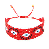 Rice Ball Bracelet Hand woven eye Adjustable Unisex Beaded Bracelet