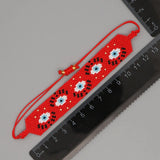 Rice Ball Bracelet Hand woven eye Adjustable Unisex Beaded Bracelet