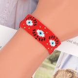 Rice Ball Bracelet Hand woven eye Adjustable Unisex Beaded Bracelet