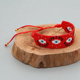 Rice Ball Bracelet Hand woven eye Adjustable Unisex Beaded Bracelet