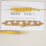 Handwoven Rice Ball Bracelet Five-pointed Star Bohemia Beaded Bracelet