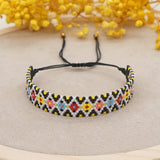 Geometric Hand-Woven Rice Ball Bracelet
