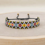 Geometric Hand-Woven Rice Ball Bracelet