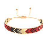 Hand Woven Rice Ball Bracelet Retro Bohemia Geometric Unisex Beaded Bracelet