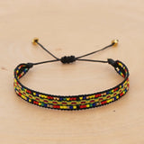 Rice Ball Bracelet Handwoven Bohemia Unisex Beaded Bracelet