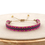 Rice Ball Bracelet Handwoven Bohemia Unisex Beaded Bracelet
