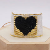 Rice Ball Bracelet Heart-shaped Bohemia Adjustable Unisex Bracelet