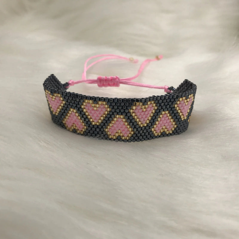 Rice Ball Bracelet Retro Heart Beaded Bohemia Bracelet