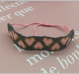 Rice Ball Bracelet Retro Heart Beaded Bohemia Bracelet