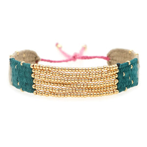 Bohemia Beaded Bracelet Retro Style Hand-woven Multi-layer Alloy Bracelet