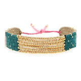 Bohemia Beaded Bracelet Retro Style Hand-woven Multi-layer Alloy Bracelet