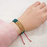 Bohemia Beaded Bracelet Retro Style Hand-woven Multi-layer Alloy Bracelet