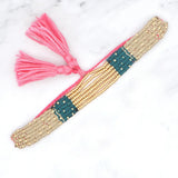 Bohemia Beaded Bracelet Retro Style Hand-woven Multi-layer Alloy Bracelet
