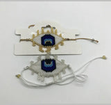 Boho Rice Ball Bracelet with Long Eyelashes