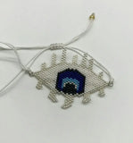 Boho Rice Ball Bracelet with Long Eyelashes