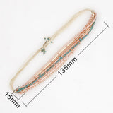 Rice Ball Bracelet Bohemia Handwoven Adjustable Beaded Unisex Bracelet