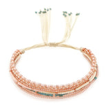 Rice Ball Bracelet Bohemia Handwoven Adjustable Beaded Unisex Bracelet