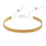 Retro Bohemia Hand-knit Rice Bead Bracelet