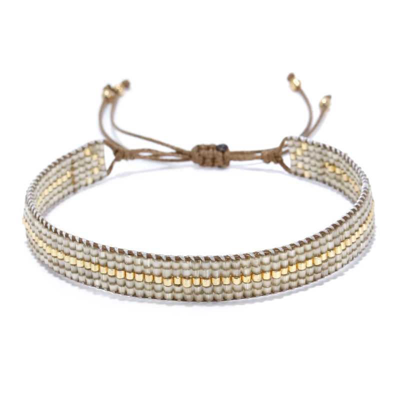 Retro Bohemia Hand-knit Rice Bead Bracelet