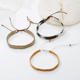 Retro Bohemia Hand-knit Rice Bead Bracelet
