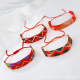 Bohemia Hand knitting Beading Rice Bead Bracelet Multi-Colour Wave