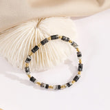 Rice Bead Bracelet Hand knitting Beading Natural stone Retro nation Bohemia geom